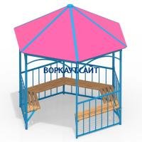 Беседка с лавками МАФ 4120 в Санкт-Петербурге