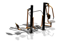 Уличный тренажер "Жим ногами Шагомер Жим от груди" УТ333 в Санкт-Петербурге