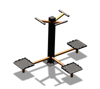 Уличный тренажер "Твистер тройной" УТ337 в Санкт-Петербурге