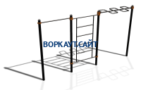 Спортивный комплекс воркаут ВС-129 в Санкт-Петербурге Спортивный комплекс воркаут ВС-129 в Санкт-Петербурге
