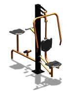 Уличный тренажер "Жим от груди Вело" УТ321 в Санкт-Петербурге