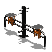 Уличный тренажер  "Каталка двойная"   УТ215 в Санкт-Петербурге