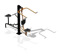 Уличный тренажер "Верхняя тяга Вело" УТ340 в Санкт-Петербурге