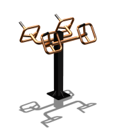 Уличный тренажер  "Штурвал двойной"  УТ201 в Санкт-Петербурге