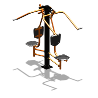 Уличный тренажер  "Верхняя тяга двойная"  УТ207 в Санкт-Петербурге