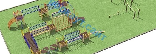 Проект спортплощадки с полосой препятствий в Санкт-Петербурге