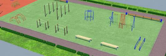 Проект детско-спортивной площадки для школы - детсада в Санкт-Петербурге