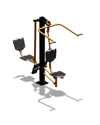 Уличный тренажер "Верхняя тяга Жим ногами" УТ322 в Санкт-Петербурге