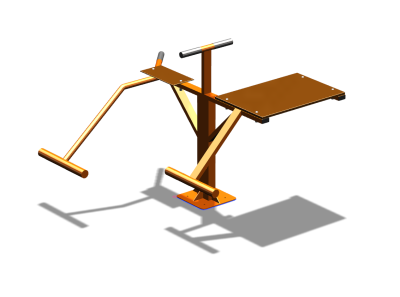 Уличный тренажер "Пресс Гиперэкстензия" УТ327 в Санкт-Петербурге