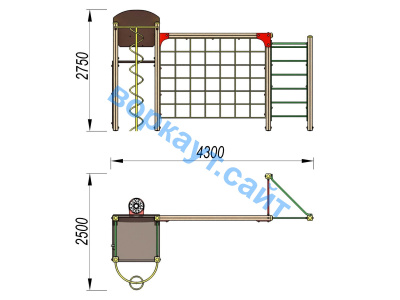Детский спортивный комплекс Игровой ДСК 3111 в Санкт-Петербурге Детский спортивный комплекс Игровой ДСК 3111 в Санкт-Петербурге