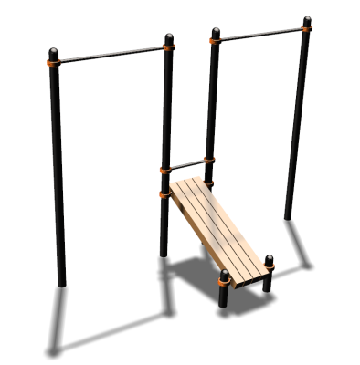 Воркаут турники со скамьей для пресса ВС-27 в Санкт-Петербурге