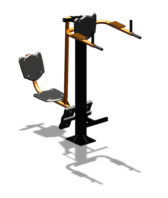 Уличный тренажер "Жим ногами Брусья Пресс" УТ329 в Санкт-Петербурге