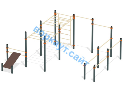 Спортивный комплекс воркаут ВС-50 в Санкт-Петербурге