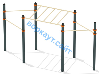 Турник разноуровневый с рукоходом ВС-26 в Санкт-Петербурге