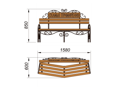 Скамья примирения МАФ 1610 в Санкт-Петербурге