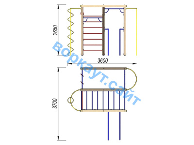 Детский спортивный комплекс Гимнастический ДСК 3107 в Санкт-Петербурге