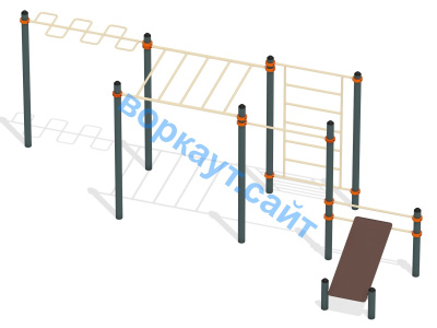 Спортивный комплекс воркаут ВС-45 в Санкт-Петербурге