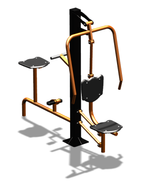 Уличный тренажер "Жим от груди Вело" УТ321 в Санкт-Петербурге