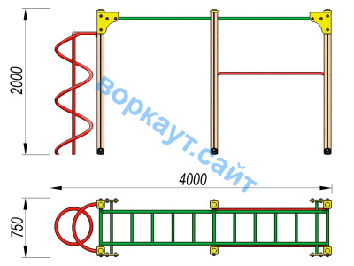Детский спортивный комплекс ДСК 3104 в Санкт-Петербурге
