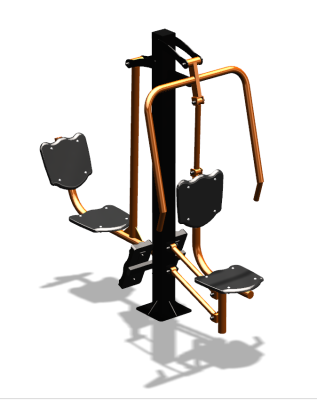 Уличный тренажер "Жим от груди Жим ногами" УТ304 в Санкт-Петербурге