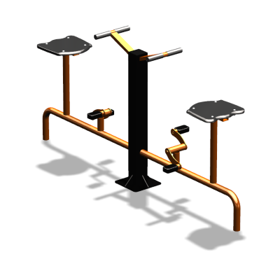 Уличный тренажер  "Вело двойной"   УТ211 в Санкт-Петербурге