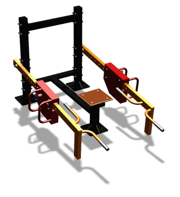 Силовой уличный тренажер  "Приседания/Шраги"  УТ413 в Санкт-Петербурге