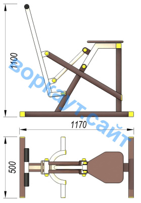 Уличный тренажер "Наездник " УТ 006 в Санкт-Петербурге