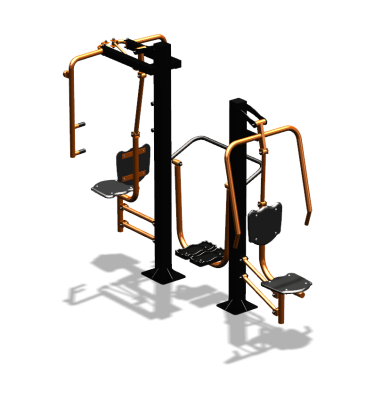 Уличный тренажер "Жим от себя Шагомер Баттерфляй" УТ303 в Санкт-Петербурге