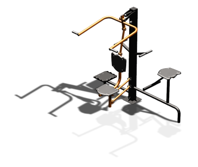 Уличный тренажер "Верхняя тяга Твистер стоя Твистер сидя" УТ336 в Санкт-Петербурге