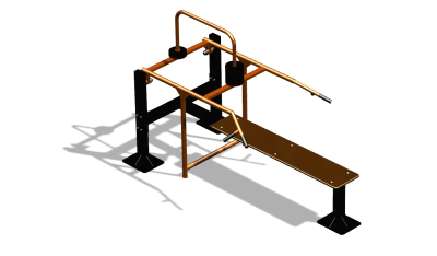 Силовой уличный тренажер  "Горизонтальный жим"  УТ402 в Санкт-Петербурге