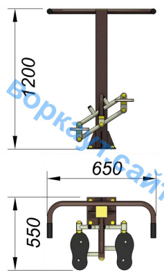 Уличный тренажер "Балансир" УТ 007 в Санкт-Петербурге