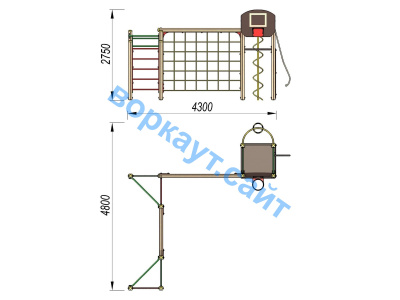 Детский спортивный комплекс ДСК 3112 в Санкт-Петербурге