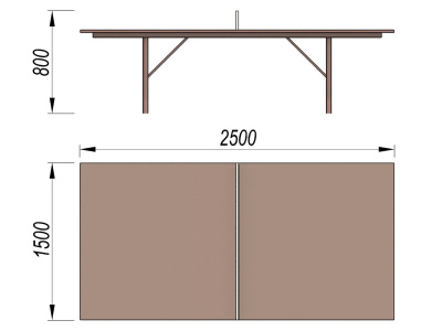 Теннисный стол МАФ 3517 в Санкт-Петербурге