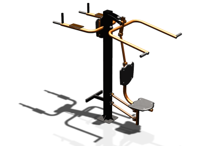 Уличный тренажер "Верхняя тяга Брусья Пресс" УТ339 в Санкт-Петербурге