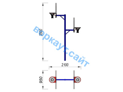 Баскетбольный щит двойной СИО 3511 в Санкт-Петербурге