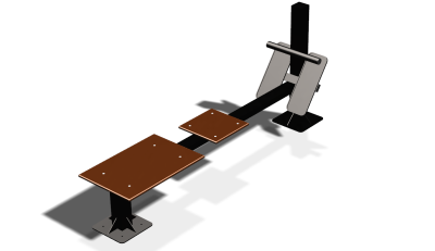 Силовой уличный тренажер  "Скамья для пресса"  УТ415 в Санкт-Петербурге